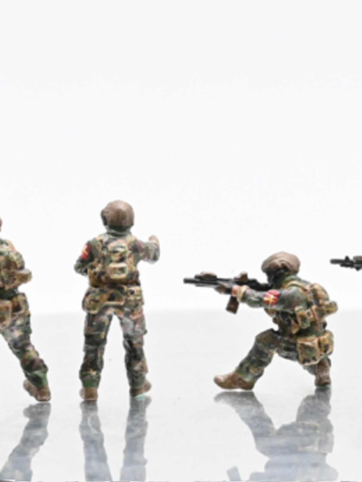 1/72 USA Modern Special Soldier 7member Team Model Figure Painted for Mini Scene