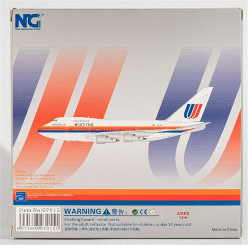 NG MODEL for UNITED Airlines for BOEING B747SP N147UA FRIENDSHIP ONE 1:400 model