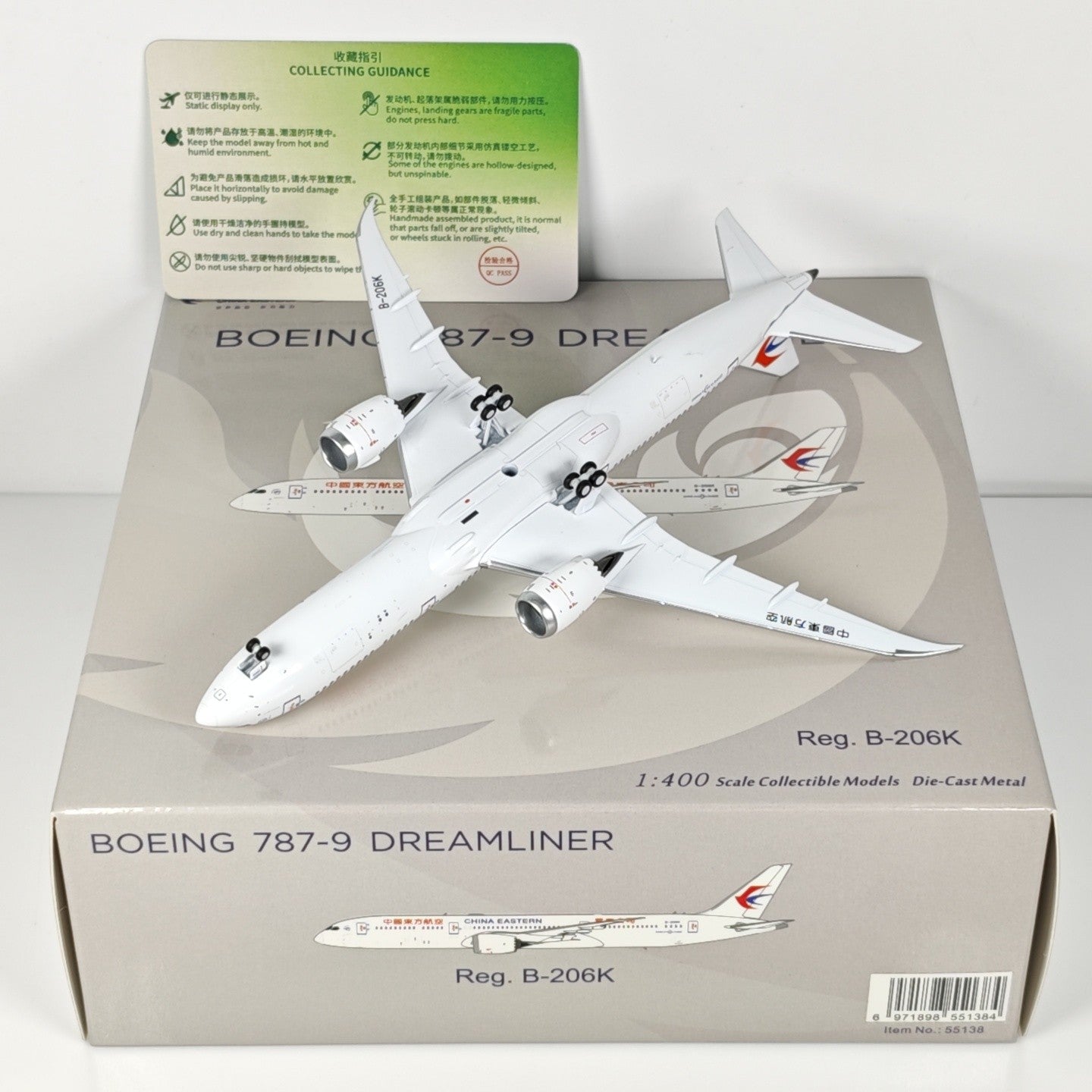 1:400 NGmodels China Eastern Boeing 787-9 B-206K Airplane Diecast Plane Model