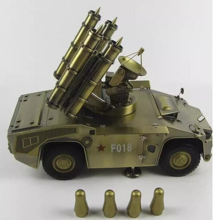 1:18 30CM HQ-7 Anti-aircraft Missile Vehicle Truck Diecast Military Armor Model