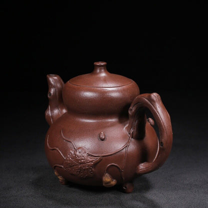 Chinese Yixing Zisha Clay Handmade Exquisite Teapot （葫芦 底款：陈用卿）