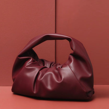 Pouch Genuine Soft Leather Cloud Bag Handbag Purse Clutch Dumpling Shoulder Bags