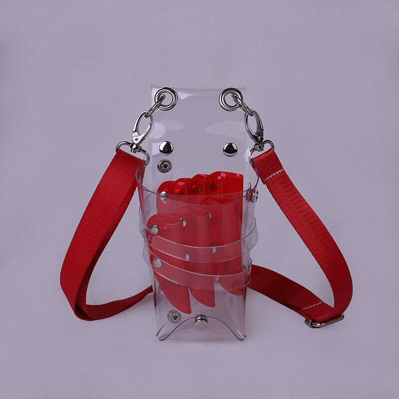 Transparent PVC Hairdresser Scissors Bag Holder Shears Waist Shoulder Bag