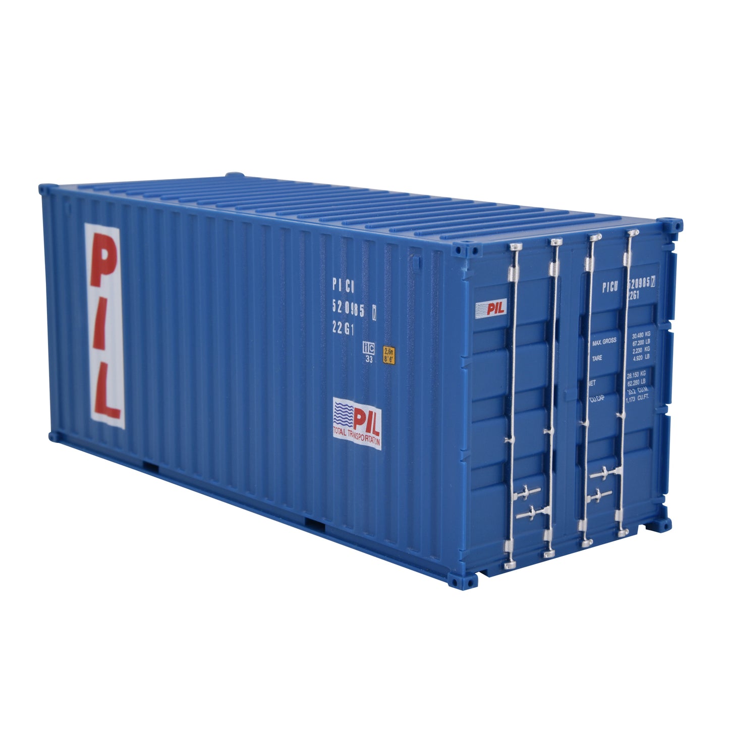 1:35 PIL 20GP Shipping Container Model Plastic Office Home Decorate Toy