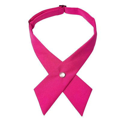 Women Criss Cross Bow Ties Fashion Solid Detachable Collars Apparels Accessories