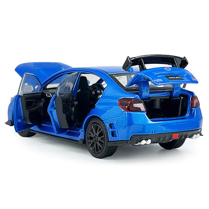 1/32 Subaru WRX STI Model Car Diecast Toy Cars Boys Toys for Kids Gifts Blue