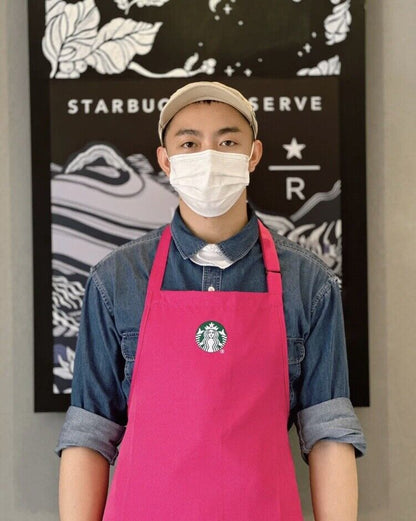 Starbucks Classic Green Apron Employee Store Specialty Coffee Master Lace Up Apr