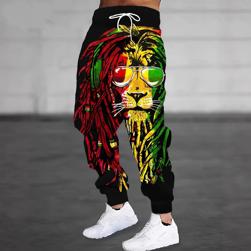 Autumn New Men's Casual Pants, Sweatpants 3D Digital Printing trend
