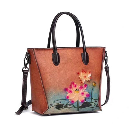 Brighton Fashionista Diva Glam Girls Slim Expandable Leather Shoulder Tote Bag