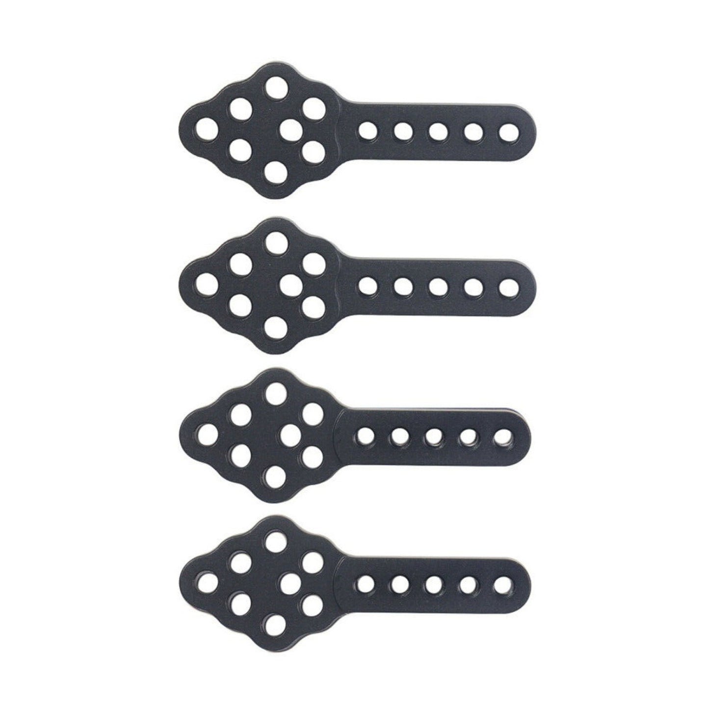 4Pcs 1/10 RC Aluminum Black Shock Absorber Mount For Axial SCX10 90046 D90 TRX4,