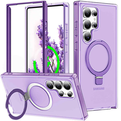 For Samsung Galaxy S25 Ultra/S25+/S25 Case with Magnetic Invisible Ring Stand