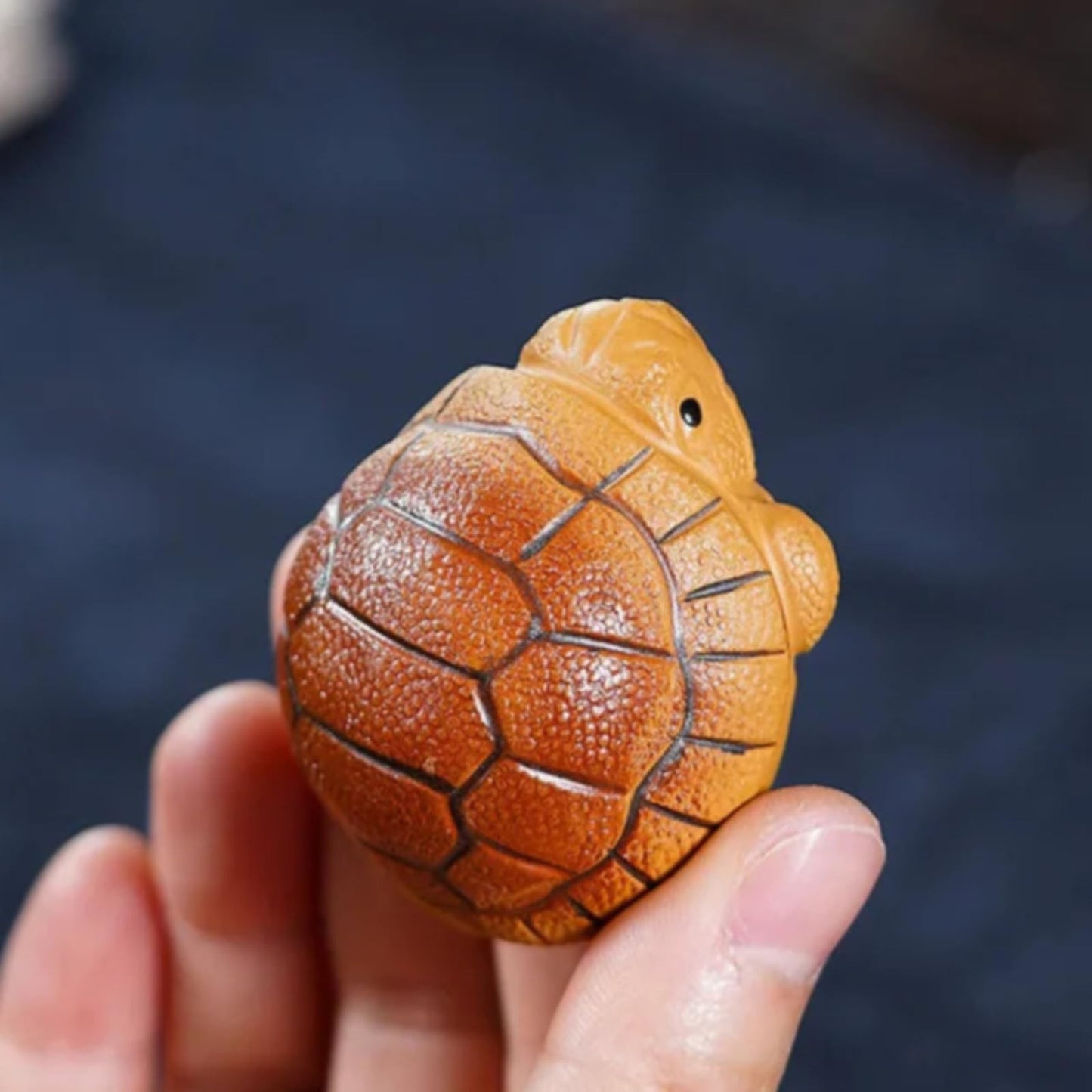 Purple Sands Wealth Turtle Tea Pet 5.2cm Animal Statue Tea Ceremony Tea Play
