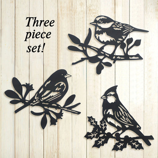 3pcs, Wall Hanging Animal Wall Decoration, Metal Statue Pendant, Silhouette