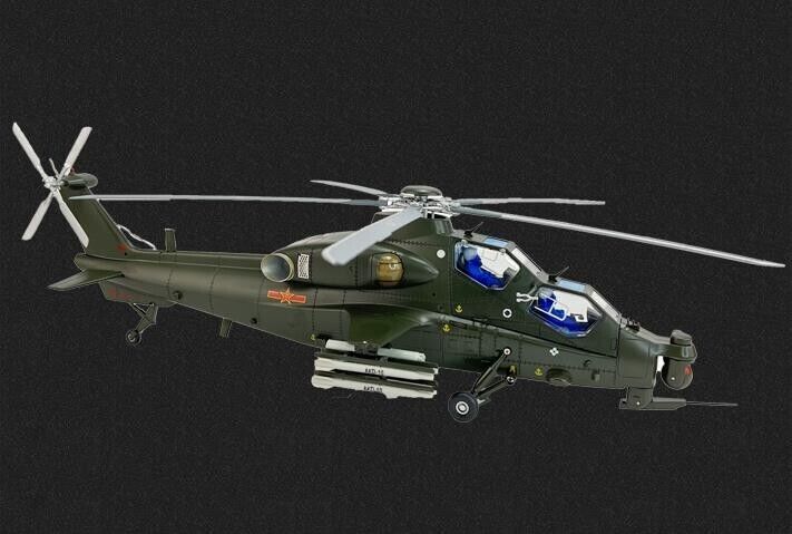 1:32 45CM PLA Aviation WZ-10 Helicopter Airplane Diecast Military Aircraft Model