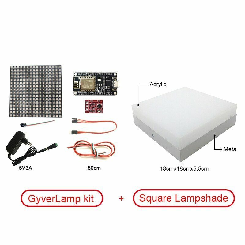 Touch Lamp Matrix 16x16 DIY WiFI Bendable Flexible Addressable Strip Pixel Light