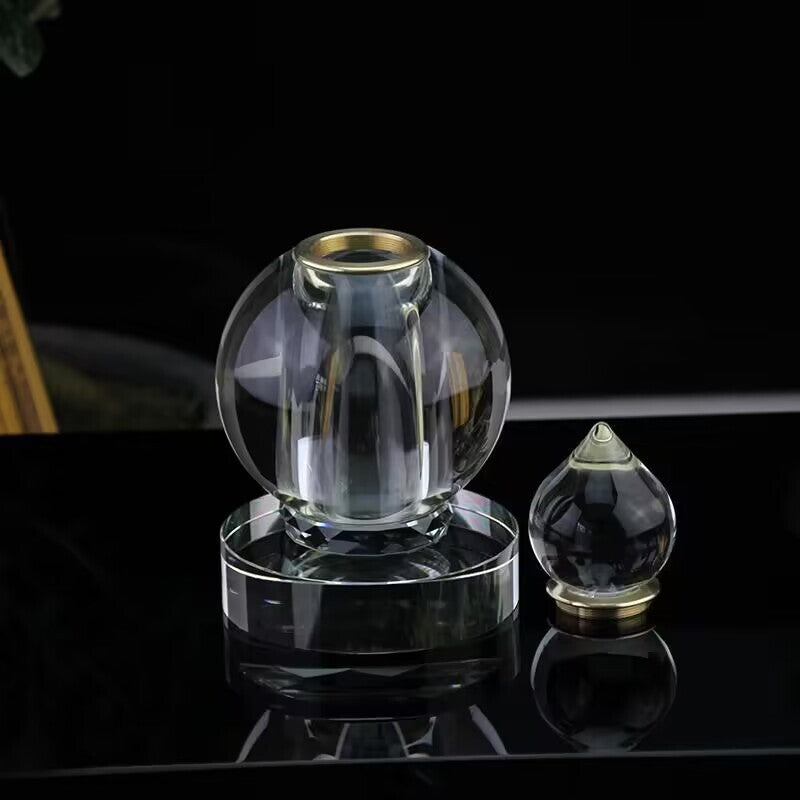 3.7" Buddhist Crystal Glass Stupa Buddhism Sarira Dagoba Decoration