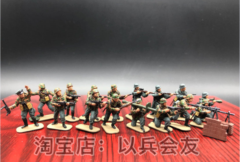 1/72 48Pcs World War II German Soldier Model