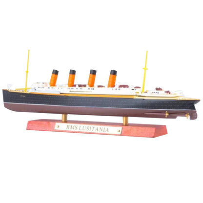Alloy 1/1250 Scale RMS Lusitania Cruise Ship Model Boat Toy Gift Collection