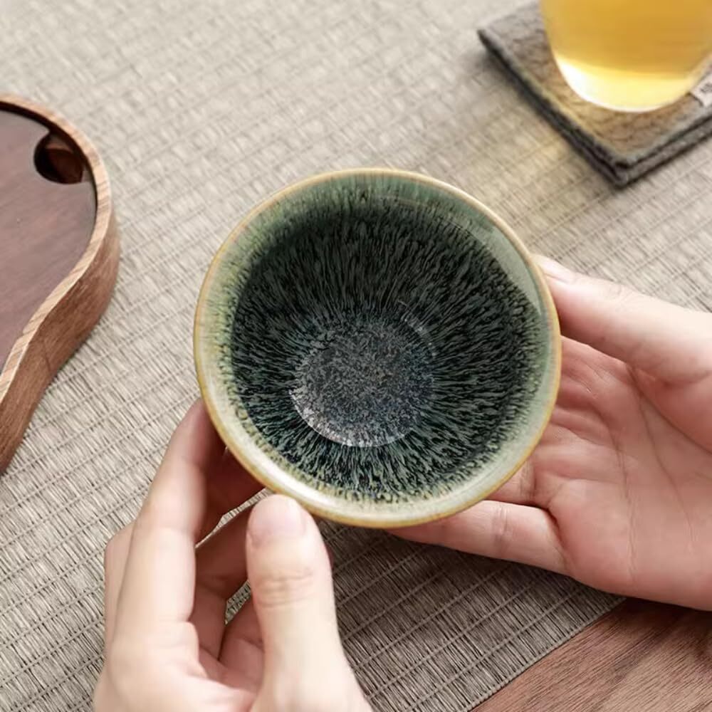 120ml Jianzhan Tea Cup Kung Fu Tea Set Master Cup Bundle Mouth Cup