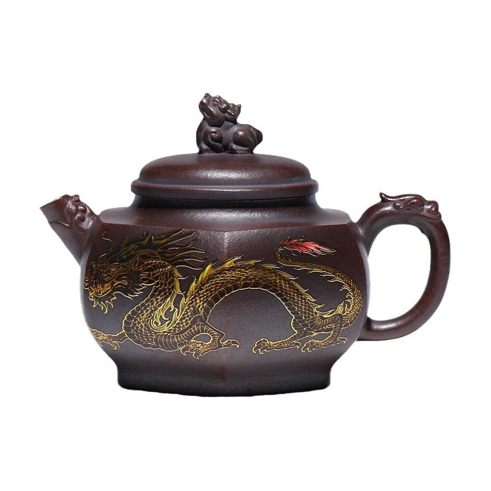 Dragon Color-changing Nature Zisha Teapot Make Tea Pot Chinese Tea Set Handmade