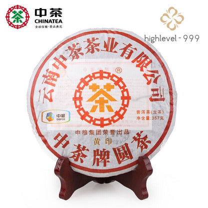 357g,China 2012 Year Organic CNNP COFCO Zhong Cha puer Pu'erh Puerh Raw Cake Tea