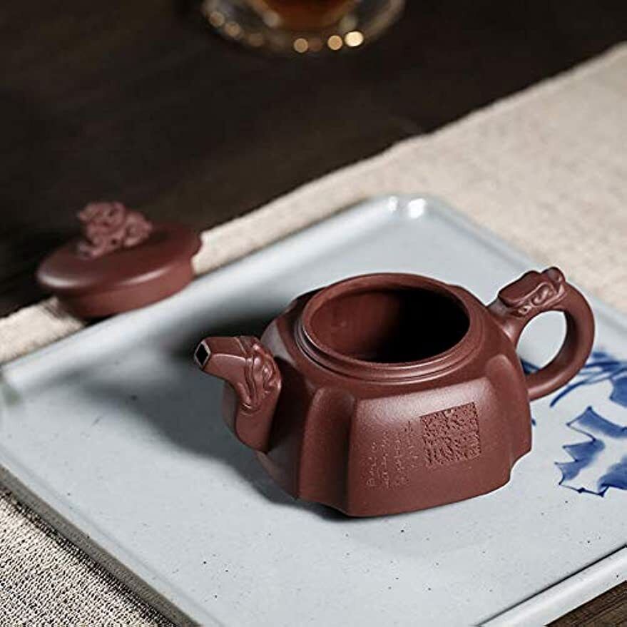 Yixing Clay Teapot 10oz Zisha Tea Pot handmade Chinese Dragon Kungfu Tea Set