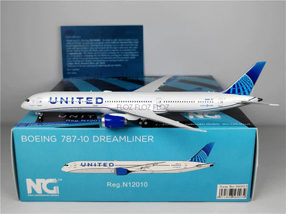 NG Models for UNITED for Boeing B787-10 N12010 DREAMLINER 1:400 Aircraft Model