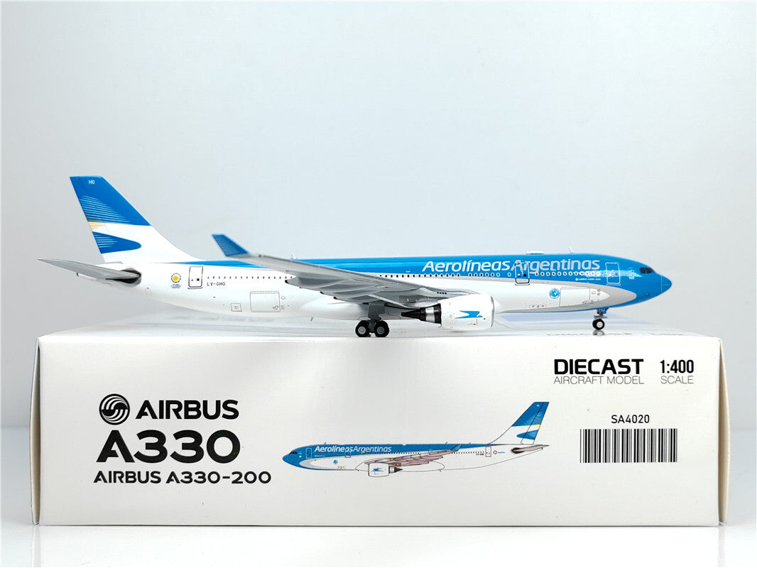 1:400 JC Wings ARGENTINAS AIRBUS A330-200 Passenger Airplane Diecast Model