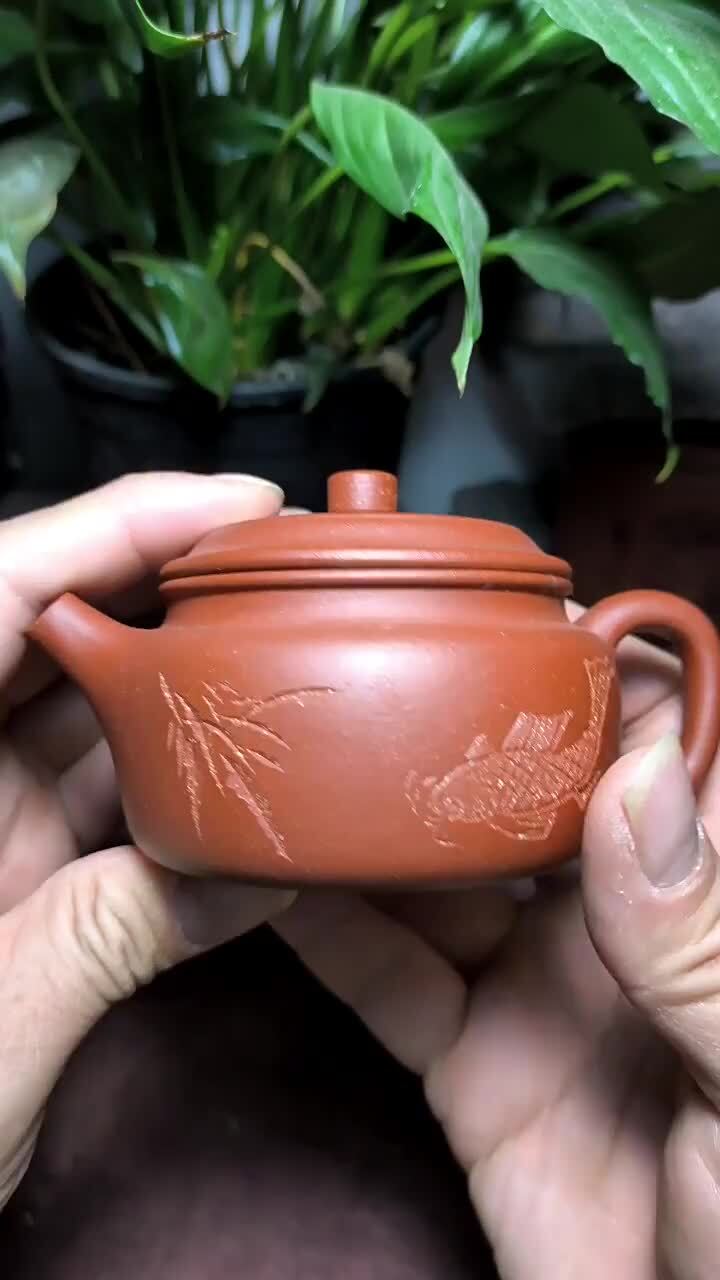 140ml Small Tea Pot Marked China Yixing Zisha Jiangpo Clay Pot Dezhong Pot New
