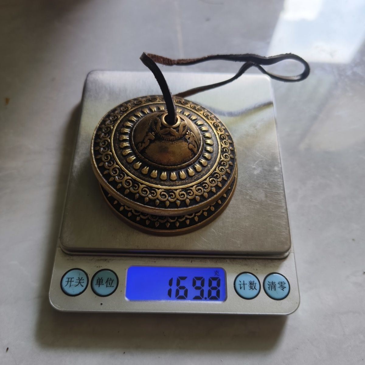 Nepalese Handmade Brass Tingsha Cymbals Tibetan Bell Chime Percussion Instrument