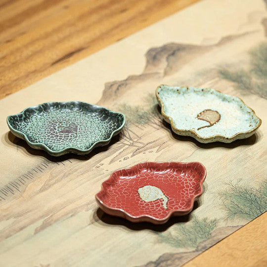 Lotus Ceramic Tea Cup with Saucer Small Gongfu Cup