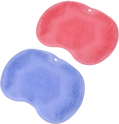Foot Back Scrubber Exfoliating Silicone Massager Pad Cleaning Mat Bath Shower
