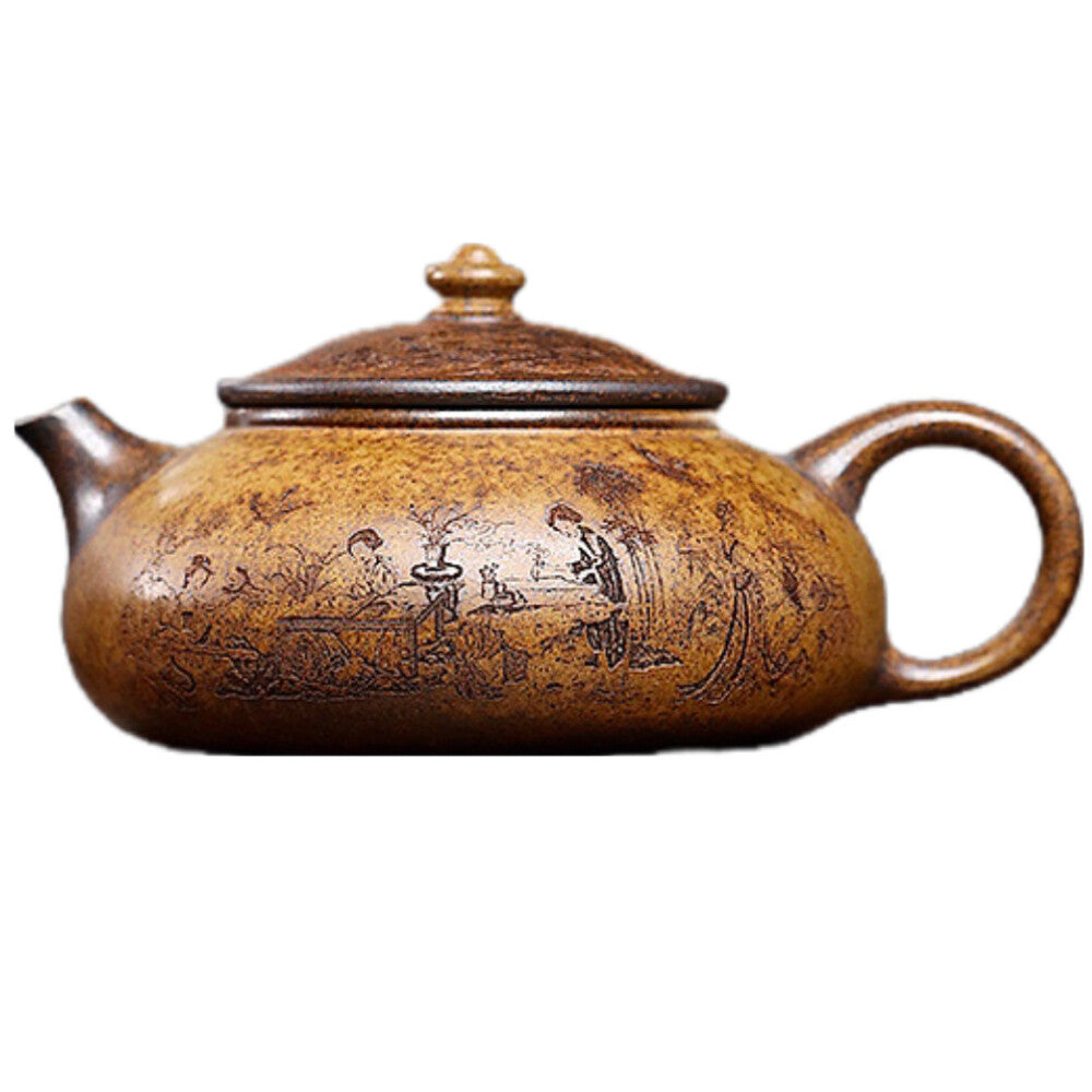 Yixing Zisha TeaPot 300cc Handmade Teapot Household Kung Fu Tea Set
