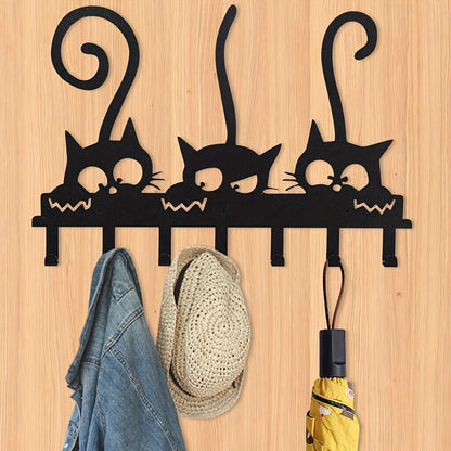 Multi-Purpose Three Kitten Hooks - Organizing Keys, Clothes, Towels