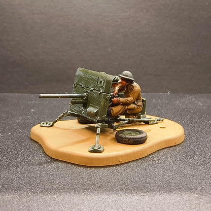 1/72 British Anti-tank Gun 2 Pounder Field Gun With Soldier 4 Finished Model