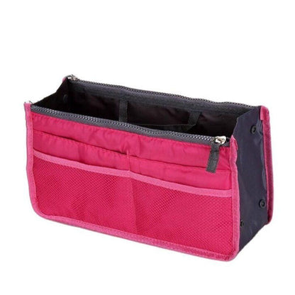 Organizer Insert Bag Women Nylon Travel Handbag Purse Large liner Cosmetic Bag