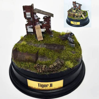 Fingertip Model 1/72 WWII Diorama Base Model Ornament Without Tanks And Figures