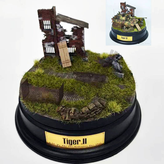 Fingertip Model 1/72 WWII Diorama Base Model Ornament Without Tanks And Figures
