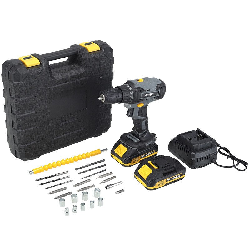 Household multi-function rechargeable electric drill with high power and brush04