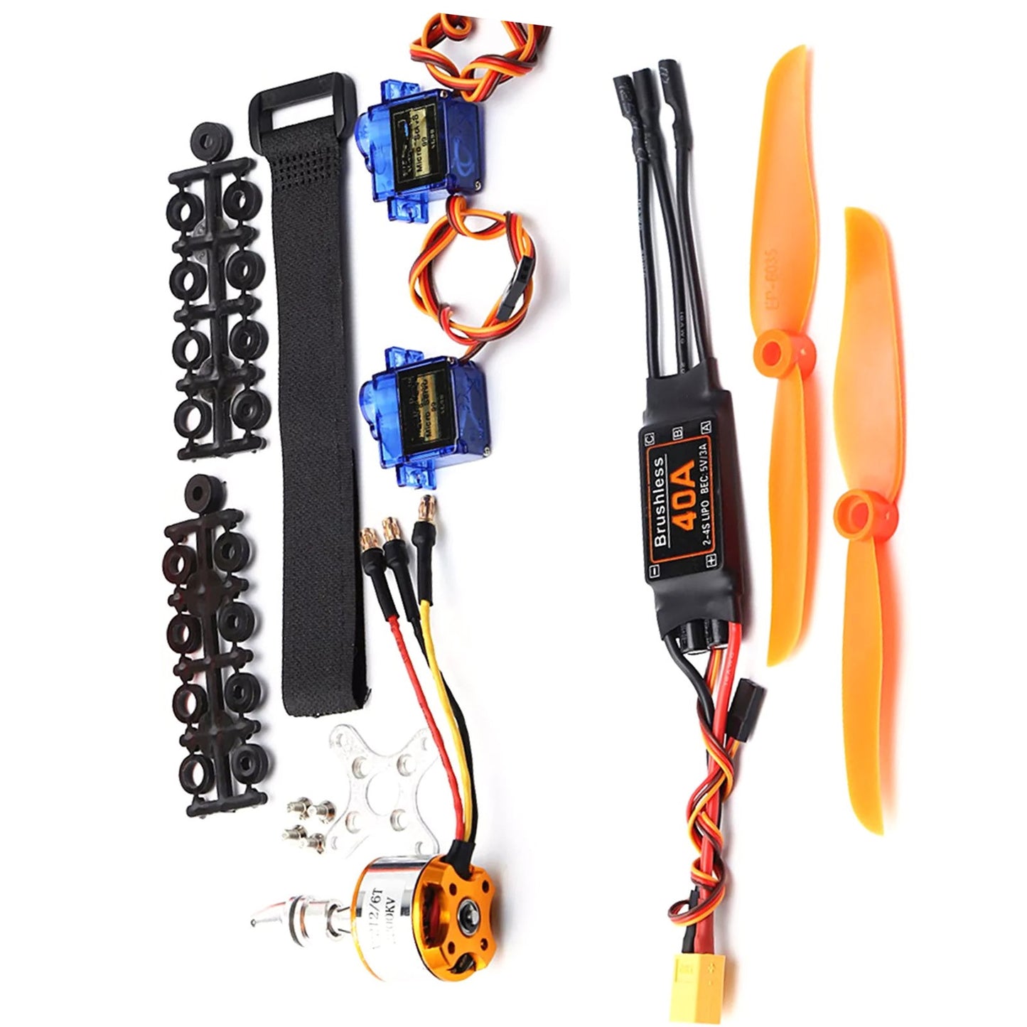 1set 2200KV Brushless Motor Kit 40A ESC 6035 Propeller Replace For RC Plane