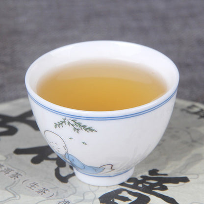 357G Yunnan Pu'er Raw Tea Ancient Tree Qizi Cake Tea Linkang Iceland Gold Ya -