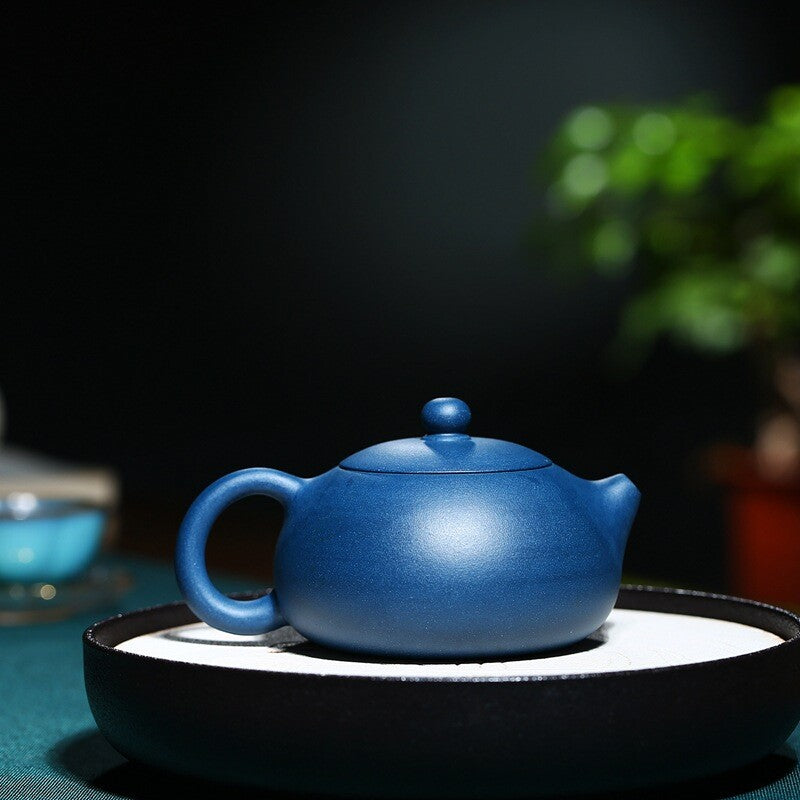 True Yixing Zisha Tianqing Clay Tea Pot With Ball Shaped Infuser Holes Marked