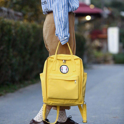 Nylon School Bags Black Women School Laptop Bag Traveling Shoulder Bags Rucksack
