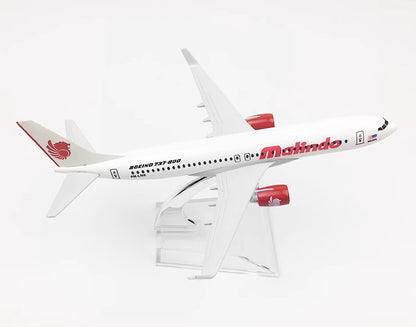 16CM Malindo Boeing 737-800 Passenger Airplane Diecast Aircraft Aeroplane Model