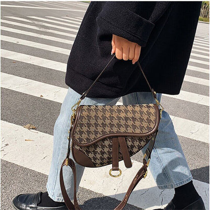 Saddle Handbag Women Shoulder Crossbody Bags Ladies Bag