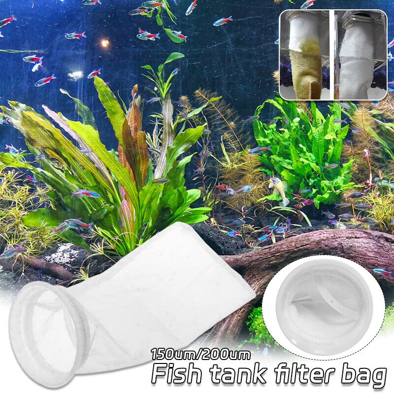5x Filter Sock Bag Ring 4x15" 150/200 Micron Marine Fish Sump Aquarium Tank