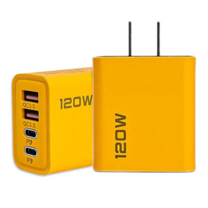 2Pcs Universal 4-Port USB C Quick Wall Charger Block For Cell Phone iPad US Plug