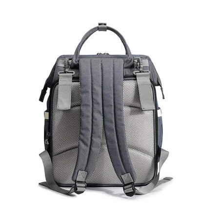 Baby Diaper Travel Backpack with Foldable Crib