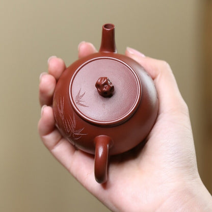 Chinese Tea Pot Original Ore Real Yixing Zisha Clay Marked Master Pot Hand Carve
