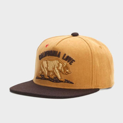 California Love Baseball Cap Snapback Adjustable Hat Cali Republic Kush Bear